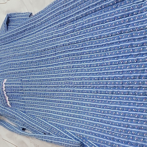 Blue Striped Women's Robe - Picture 6 of 9